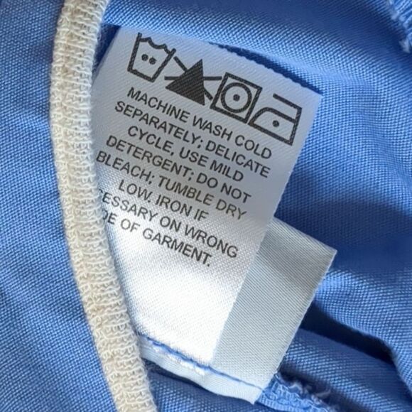 KATHERINE HEIGL Blue Cargo Scrub Pants, Drawstring Elastic Waist, 3 Pockets, MED - Picture 9 of 9